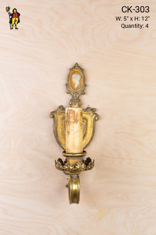 Medieval Single Candle Wall Sconce