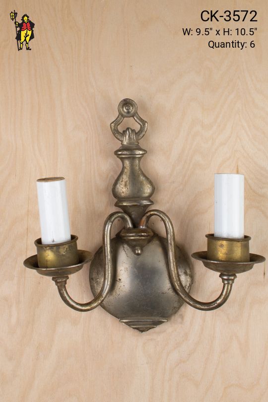 Two Candle Traditional Wall Sconce