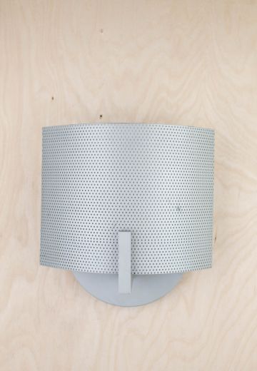 Rounded Matte Nickel Wall Sconce