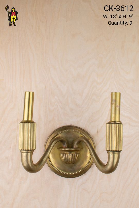 Transitional Two Candle Wall Sconce