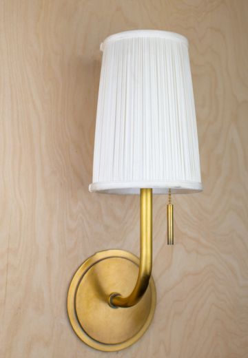 Conttemporary Single Curved Arm Wall Sconce