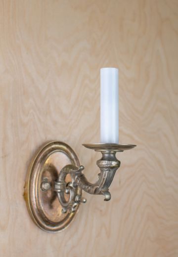 Distressed Single Candle Wall Sconce
