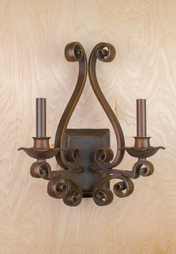 Flemish Two Candle Wall Sconce