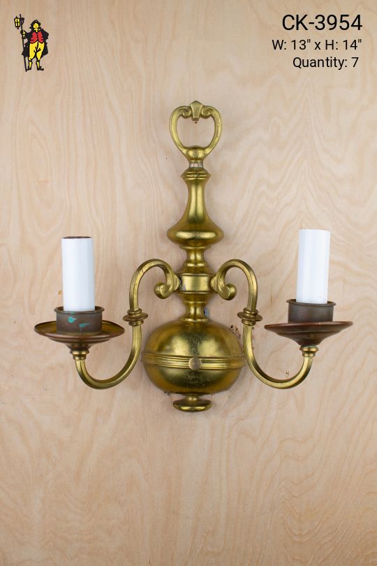 Two Candle Traditional Wall Sconce