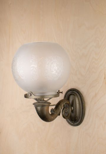 Single Curved Arm Oil Wall Sconce