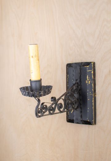 Gothic Single Candle Wall Sconce