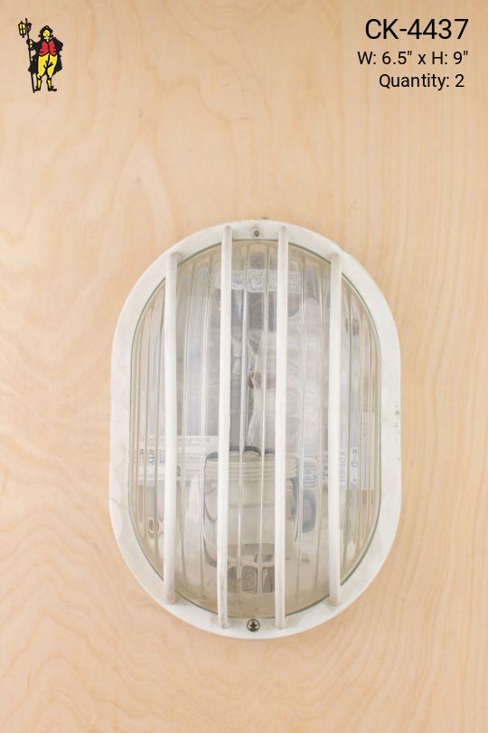 White Plastic Cage Light
