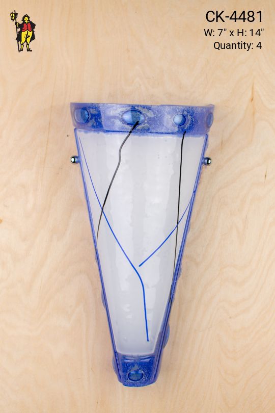 Painted Glass Pocket Wall Sconce
