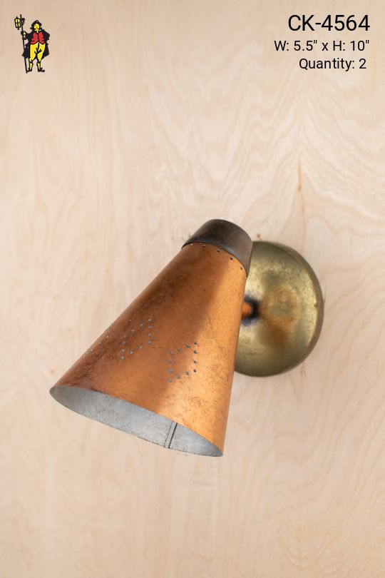 Distressed Copper Wall Sconce