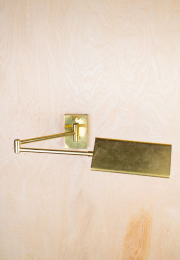 Adjustable Brass Reading Light Wall Sconce