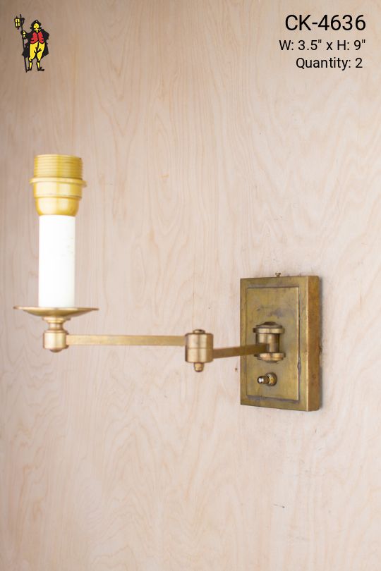 Adjustable Single Candle Wall Sconce