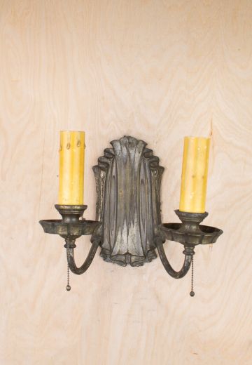 Distressed  Two Candle Wall Sconce