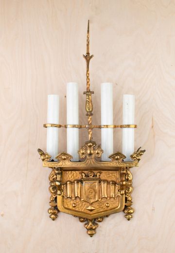 Gothic Four Light Wall Sconce