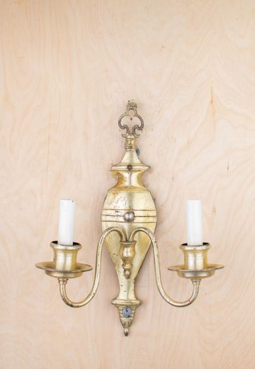 Distressed Two Candle Wall Sconce