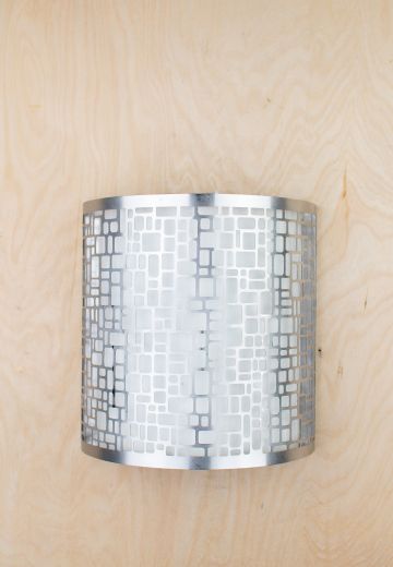 Silver Curved Modern Wall Sconce