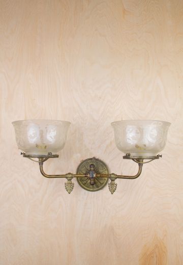 Two Long Arm Oil Style Wall Sconce