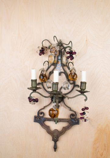 Victorian Three Candle Wall Sconce