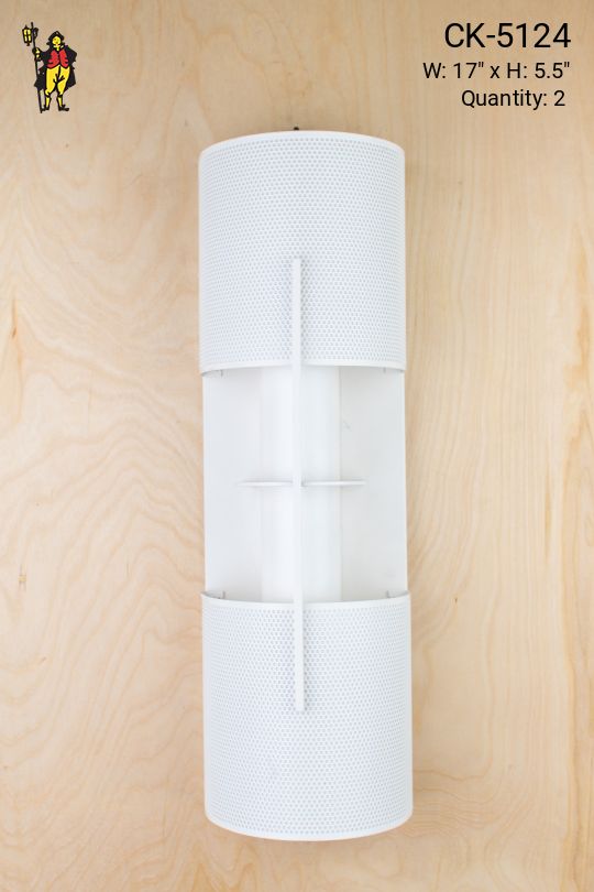Peirced Modern White Wall Sconce