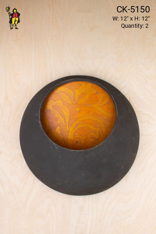 Ceramic Black Pocket Sconce