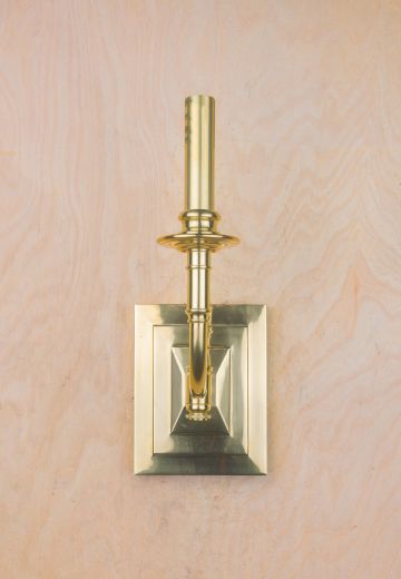 Single Brass Candle Wall Sconce