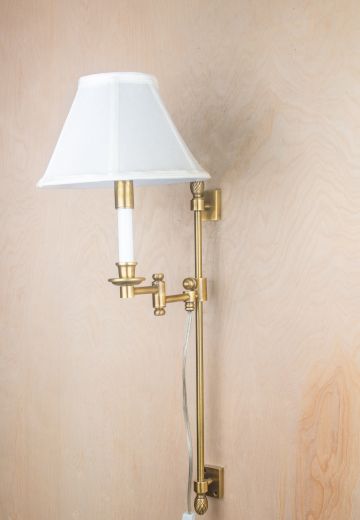 Adjustable Tall Single Candle Wall Sconce