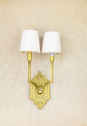 Contemporary Two Candle Wall Sconce