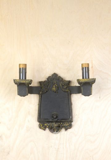Two Candle Gothic Wall Sconce