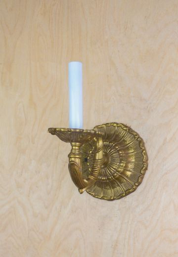Single Candle Art Deco Wall Sconce