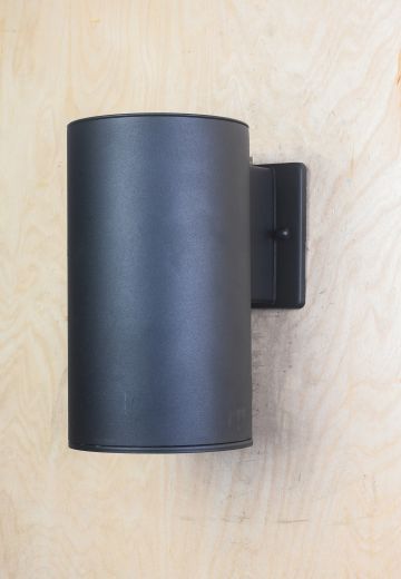 Contemporary Black Cylinder Downlight Sconces