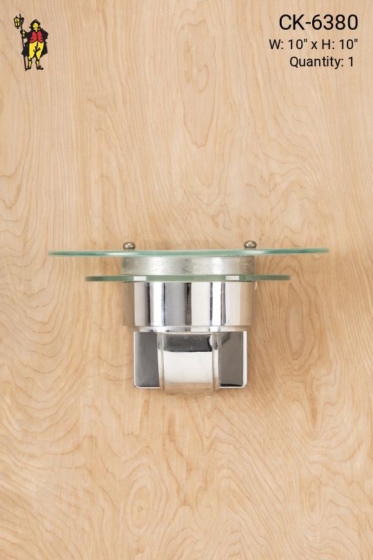 Chrome & Glass Modern Wall Sconce