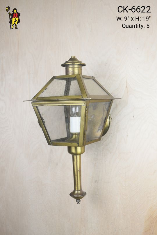 Brass Lantern Wall Sconce