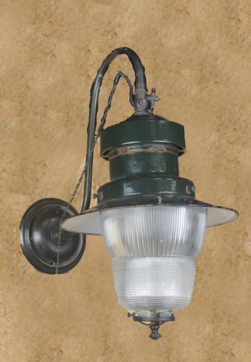 Old Green Distressed Outdoor Wall Sconce