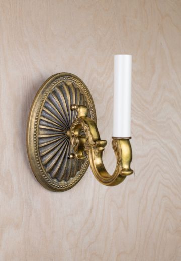 Single Curved Arm Wall Sconce