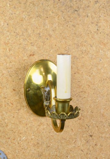 Simple Brass Wall Sconce