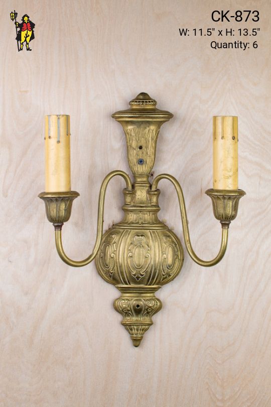 Traditional Two Candle Wall Sconce