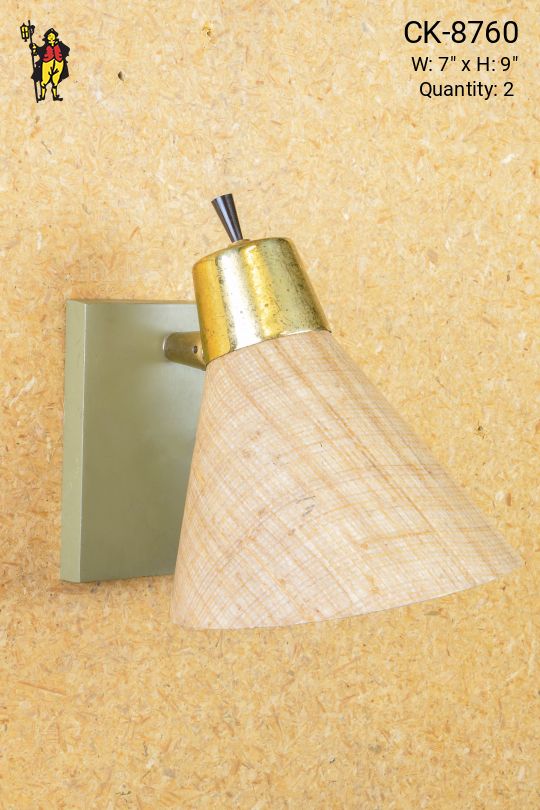 Parchment Style Shaded One Light Wall Sconce