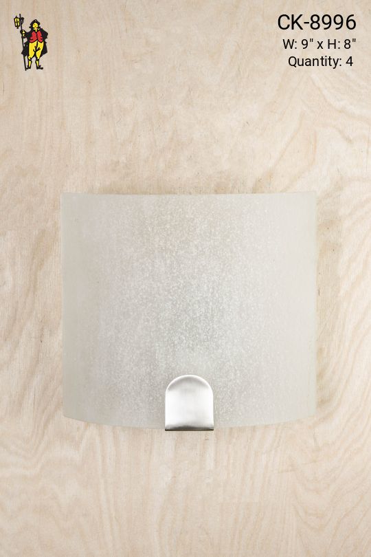 Curved Glass Wall Sconce