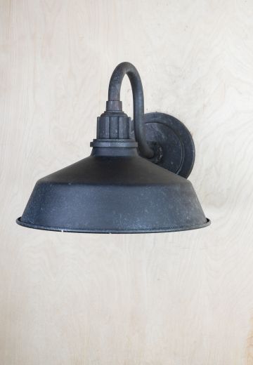 Black RLM Curved Arm Wall Sconce