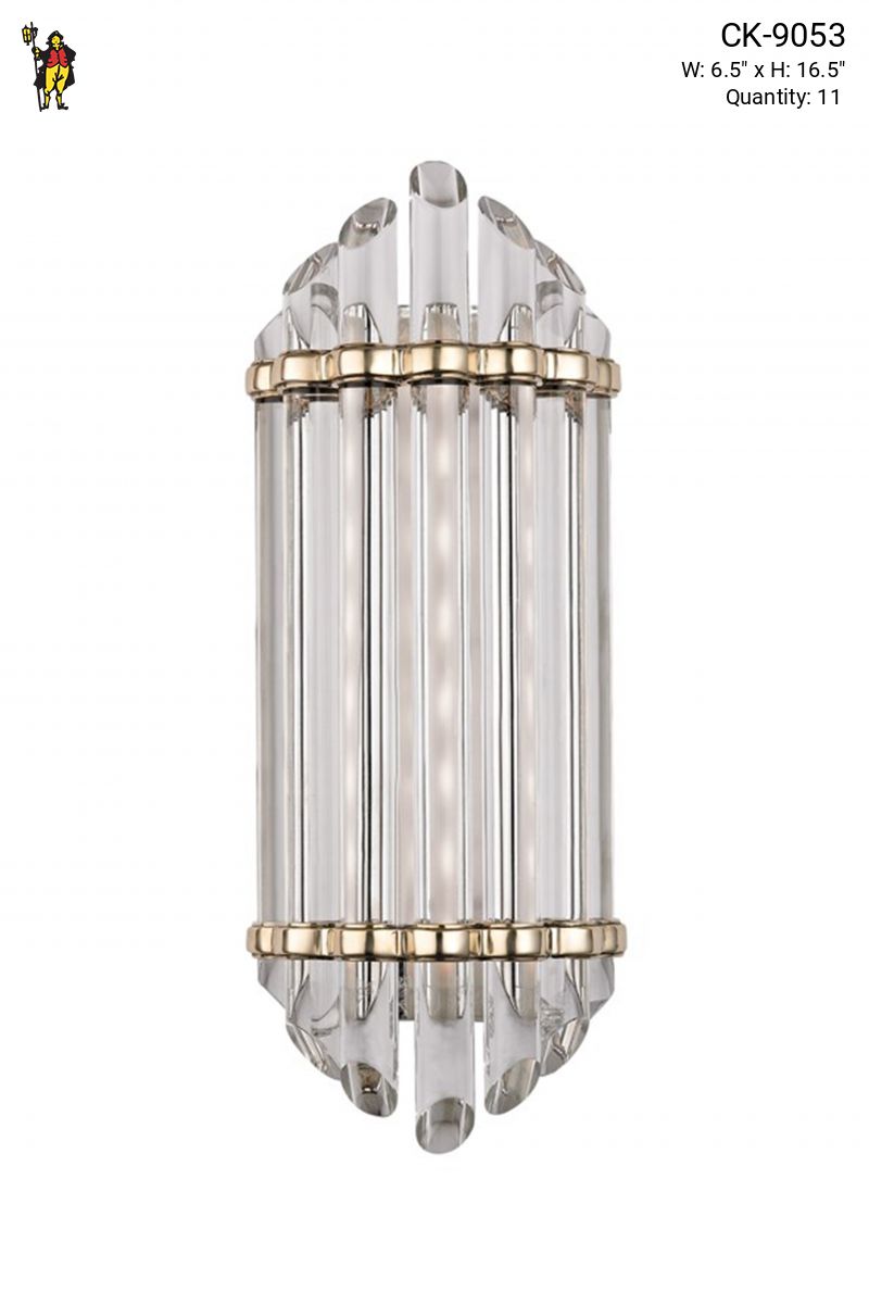 Glass rod wall sconce cheap