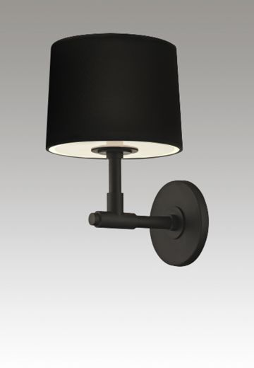 Black One Light Wall Sconce