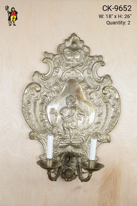 Oversize Gothic Two Light Wall Sconce