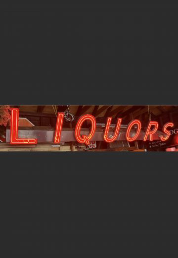 10' "Liquors" Neon Sign
