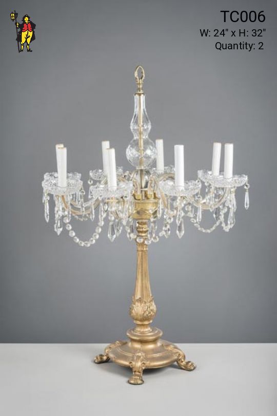 Gold Nine Light Candelabra