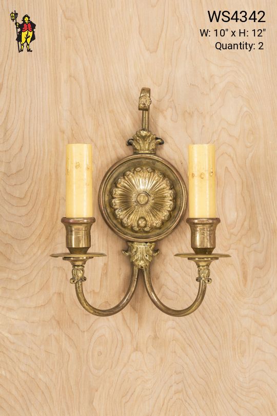 Traditional Two Candle Wall Sconce