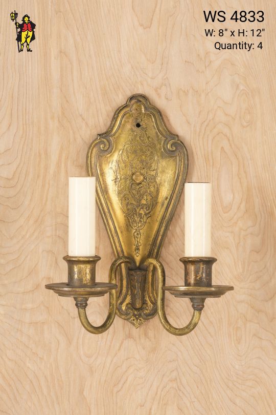 Two Candle Traditional Wall Sconce