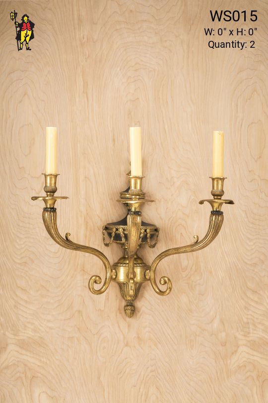 Three Candle Wall Sconce